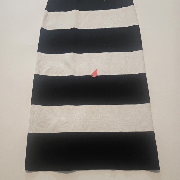 Club Monaco Striped Sweater Maxi Cocktail Sleeveless Strapless Size M - Picture 6 of 12